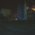 Ulica Jana Pawła II wieczorem.
