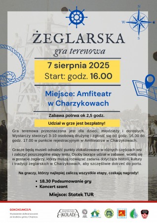 Terenowa gra żeglarska w Charzykowach – 7 sierpnia 2025