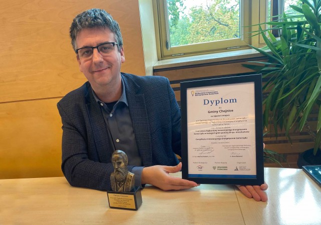 Gmina Chojnice wiceliderem innowacyjnych energetycznie samorządów