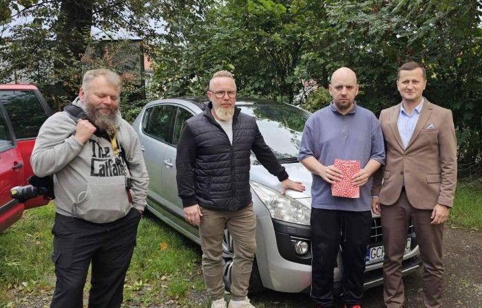 Auto z Nowej Cerkwi już u rodziców Antosia