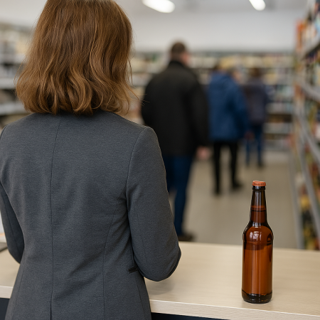 Pijana kierowniczka sklepu w gminie Chojnice. Miała ponad 2 promile alkoholu