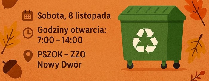 PSZOK otwarty w tę sobotę