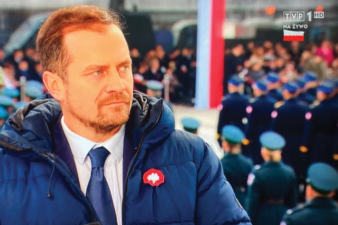 Chojniczanin w studiu TVP1 z okazji Święta Niepodległości