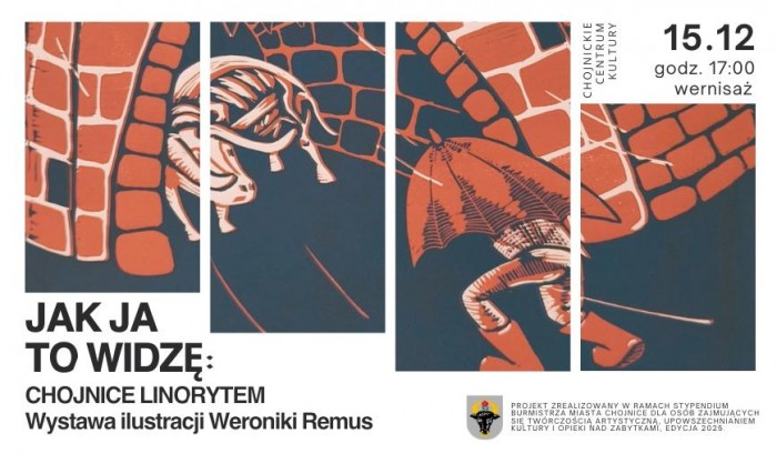 'Jak ja to widzę: Chojnice linorytem' - wystawa prac Weroniki Remus