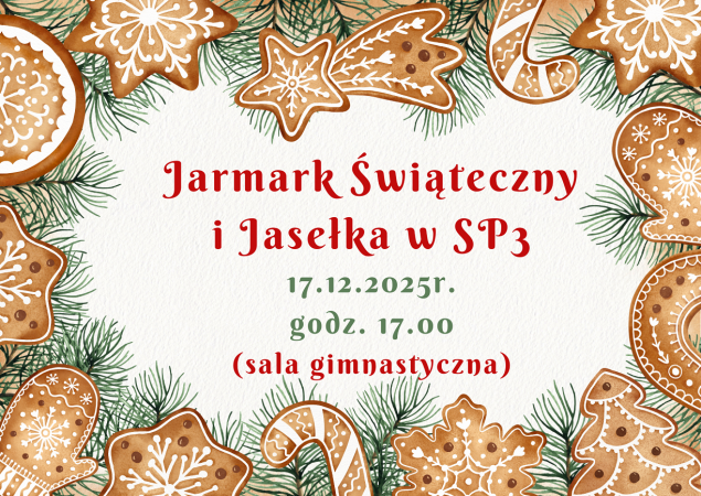 ZSP nr 3 zaprasza na jarmark świąteczny i jasełka