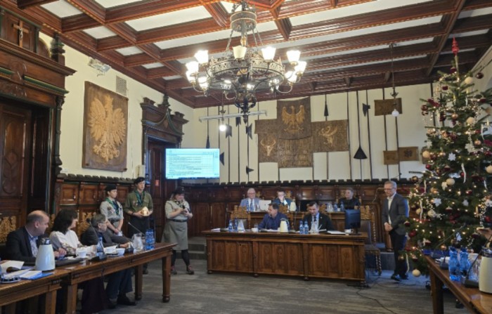 Betlejemskie światło pokoju w ratuszu