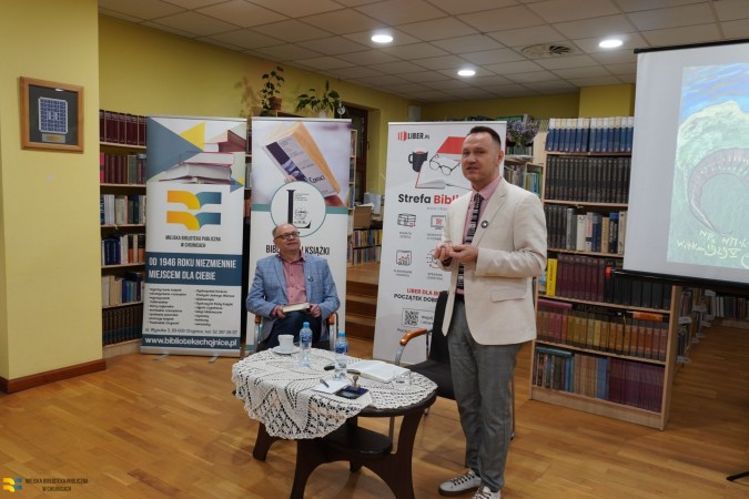 Przemysław Pawlak podczas spotkania w MBP obalał mity o Witkacym