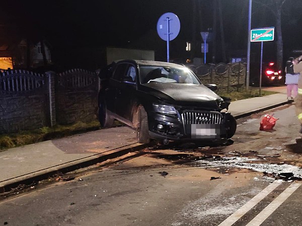 Kolizja czterech pojazdów w Złotowie