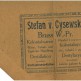 Informacja handlowa Stefana von Cysewskiego