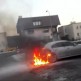 BMW stanęło w płomieniach. Video
