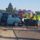 Zderzenie osobówki z busem - siedem osób rannych. W akcji brały udział 3 helikoptery