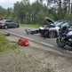 Wypadek na DW 235 w okolicy Męcikała