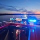 Nocne poszukiwania motorówki na jeziorze Charzykowskim