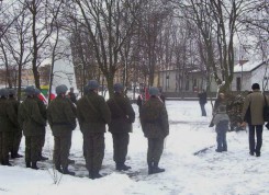 Uroczystości na cmentarzu żołnierzy radzieckich 14.02.2005