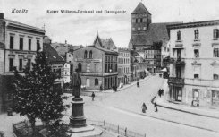 Plac Wilhelma i początek dawnej ul. Gdańskiej. Ok. 1909 r.