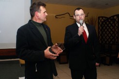 Chojniczanin Roku 2011 r. i właściciel portalu Chojnice24 Zdzisław Tabath.
