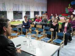 Spotkanie z A.Finsterem odbyło się w jednej z sal Przedszkola nr 9