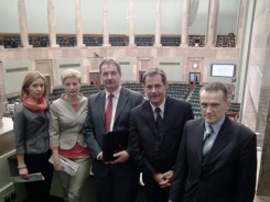 Chojnicka delegacja oraz S.Lamczyk w Sejmie