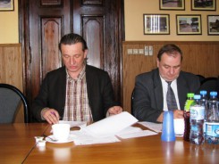 Leszek Bonna i Edmund Hapka na posiedzeniu Komisji Zdrowia.