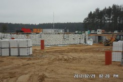 Budowa Zakładu Zagospodarowania Odpadów - stan z lutego 2012. fot.www.zzonowydwor.pl