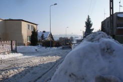 Akcja odśnieżania chojnickich ulic w czasie zimy 2010 roku.