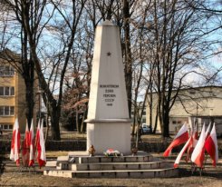 Cmentarz poległych żołnierzy radzieckich w dn. 14 lutego 2008 r. 