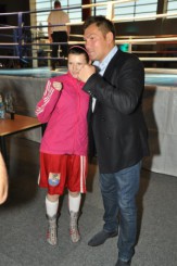 Na zdjęciu Paulina Gruchała z Dariuszem Michalczewskim.