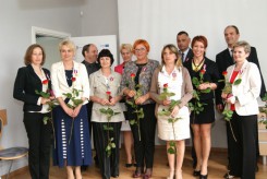 Odznaczeni dziś pracownicy urzędu pracy (na zdjęciu zabrakło dyrektora Wojciecha Adamowicza).