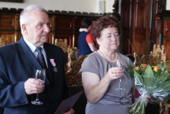 Pani Irena i pan Józef świętowali 50-lecie małżeństwa.