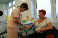 Pani Katarzyna Pestka z Jarcewa wzięła udział w badaniach i rekrutacji dawców, która odbyła się w szpitalu przed dwoma laty (fot. mz).
