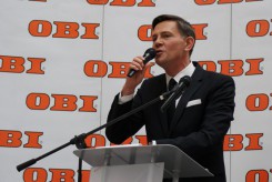 Vip otwarcie w OBI poprowadził Krzysztof Ibisz.