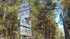 Oznakowanie drogi rowerowej na Mylof już jest, brakuje jeszcze dojazdu na odcinku Klawkowo do zjazd na Mylof.