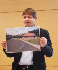 W lutym ubiegłego roku wójt Zbigniew Szczepański prezentował wizualizację ośrodka.