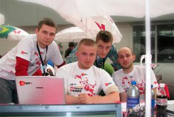 Drużyna WebKillers (od lewej): Mateusz Szultka, Michał Morzyński, Mateusz Turzyński, Andrzej Grupiński.