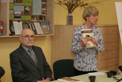 Dr Jerzy Szwankowski i Grażyna Wera - Malatyńska podczas promocji monografii pt. 