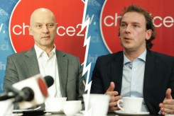 Leszek Redzimski (po lewej) i Marek Szczepański. Jednego i drugiego interesuje stanowisko w zarządzie.