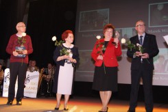 Osobowości roku 2014 (od lewej): Marek Wituszyński, Kazimiera Szark, Teresa Kropidłowska i Bogdan Kuffel. 