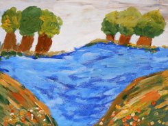 Jeden z licytowanych obrazków.