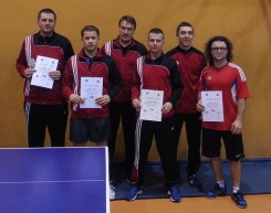 Od lewej M. Brieger, R. Megger, K. Pieragowski, M. Pawlak, J. Mazur, S. Wilczek.