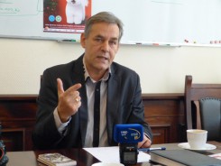 Na zdjęciu burmistrz Chojnic Arseniusz Finster. 