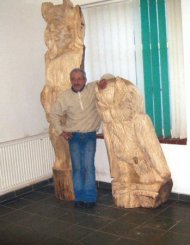 Jerzy Lewiński zamierza wyrzeźbić trzydzieści postaci i monumentalnego Światowida.