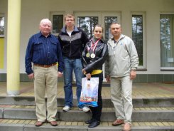 Od lewej Ryszard Ciesielski, Filip Smalczewski, Ania Pilarczyk i Tomasz Owczarski. 