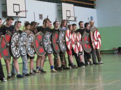 Ćwiczenia musztry drużyny TRUSO. 