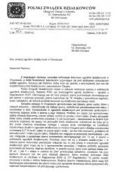 Pismo PZD z dnia 5.05.2010 roku (str. 1).