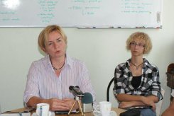 Barbara Nowicka i Anna Nadolna z IMGW.