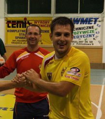 Oleg na zdjeciu z Marcinem Synoradzkim