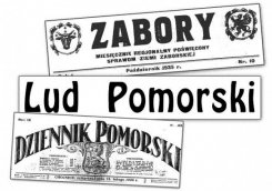 Fot. archiwum Strony tytułowe prasy ukazującej się w Chojnicach w latach międzywojennych.