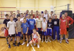 Kadra Pomorskiego Okręgowego Związku Bokserskiego na zgrupowaniu w COS Cetniewo.