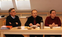 Od lewej: sołtys Jędrzej Ilkowski, Józef Kołak i Anna Ohnesorge.