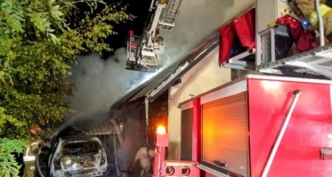 Ponad sześć godzin trwało gaszenie pożaru budynku gospodarczego w Ciechocinie